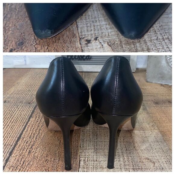 JIMMY CHOO BLACK ROMY 85 PUMPS SIZE 37 1/2 - Picture 12 of 12